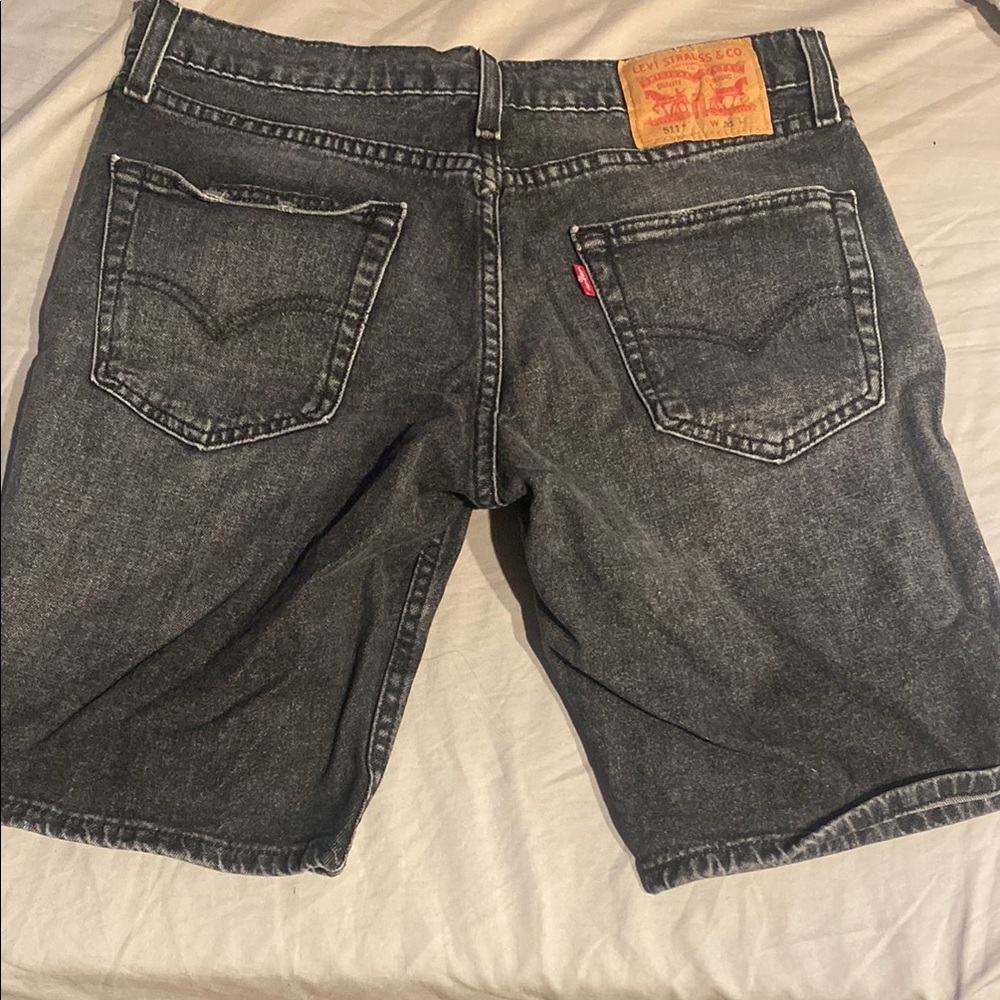 Levi's Men's Black Denim Shorts